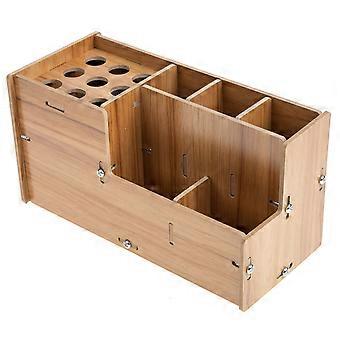 Hairstyling Scissors Stand Comb Storage Case Barbershop Hairdressing Tool Box