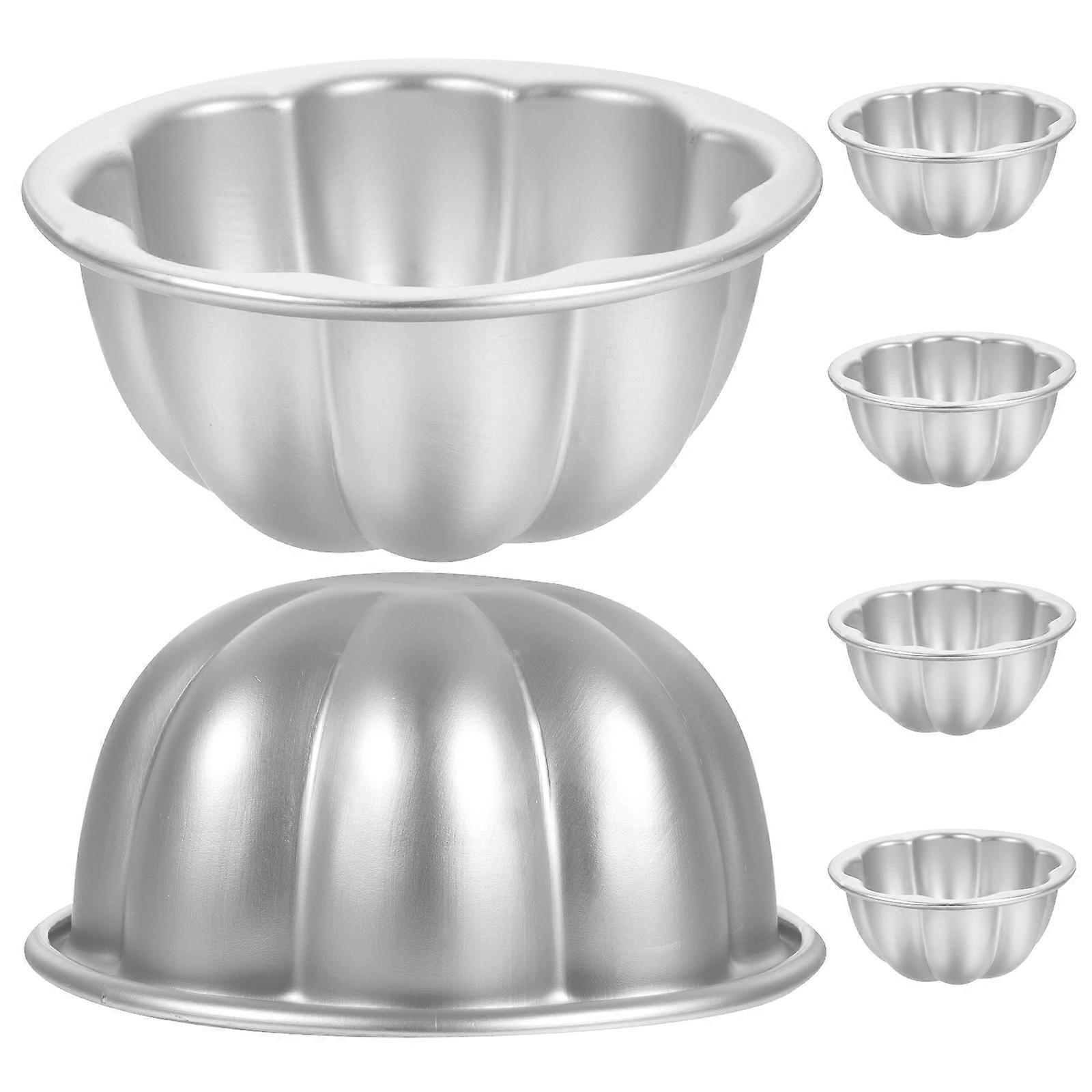 6Pcs Non-stick Pudding Cups Multi-function Baking Molds Muffin Cups Cake Baking Molds
