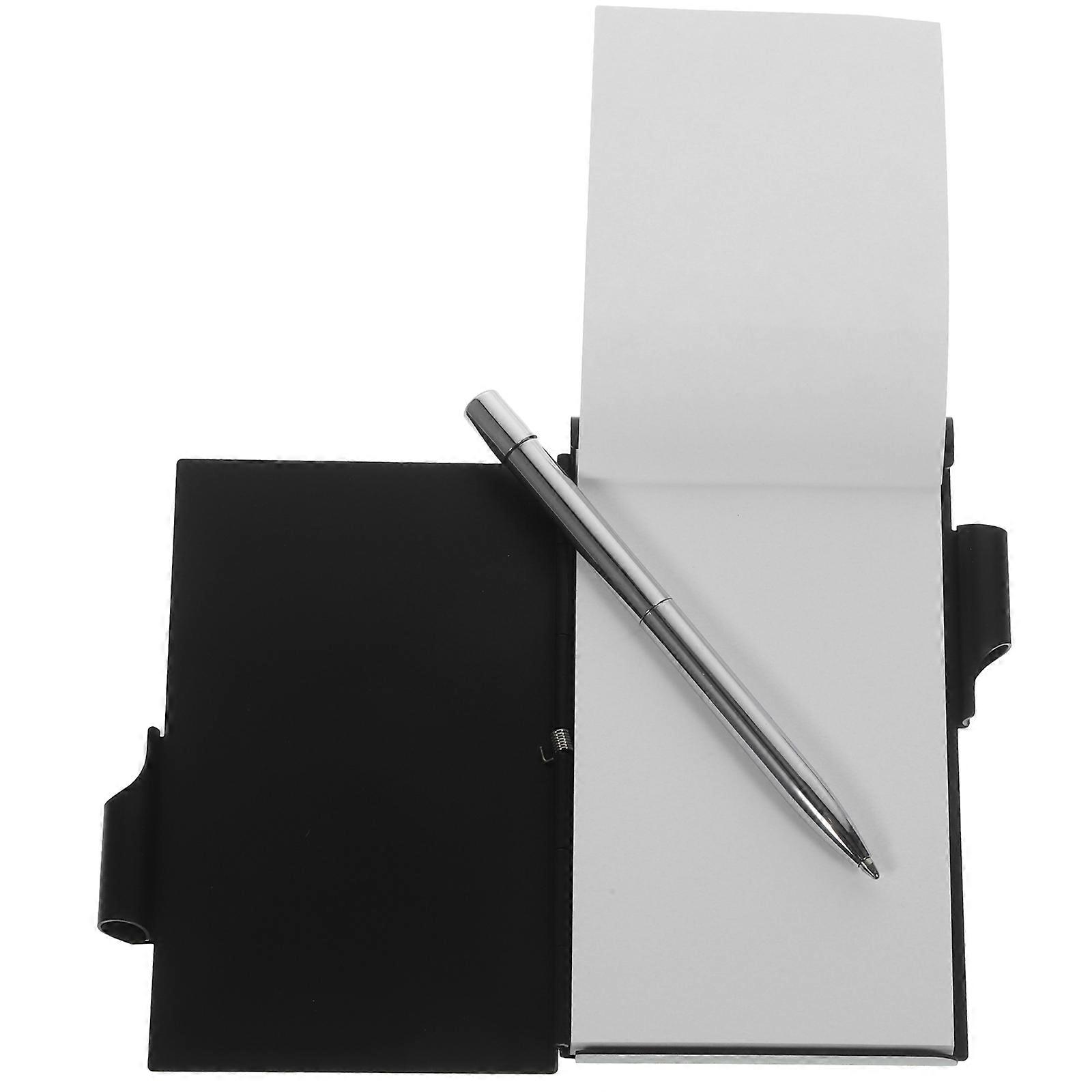 Small Notebook Teachers Metal Shell Design Compact Model Quick Notes 1Pcs