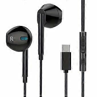 USB C Wired Headphones Noise Cancelling In-Ear Earphones With Microphone
