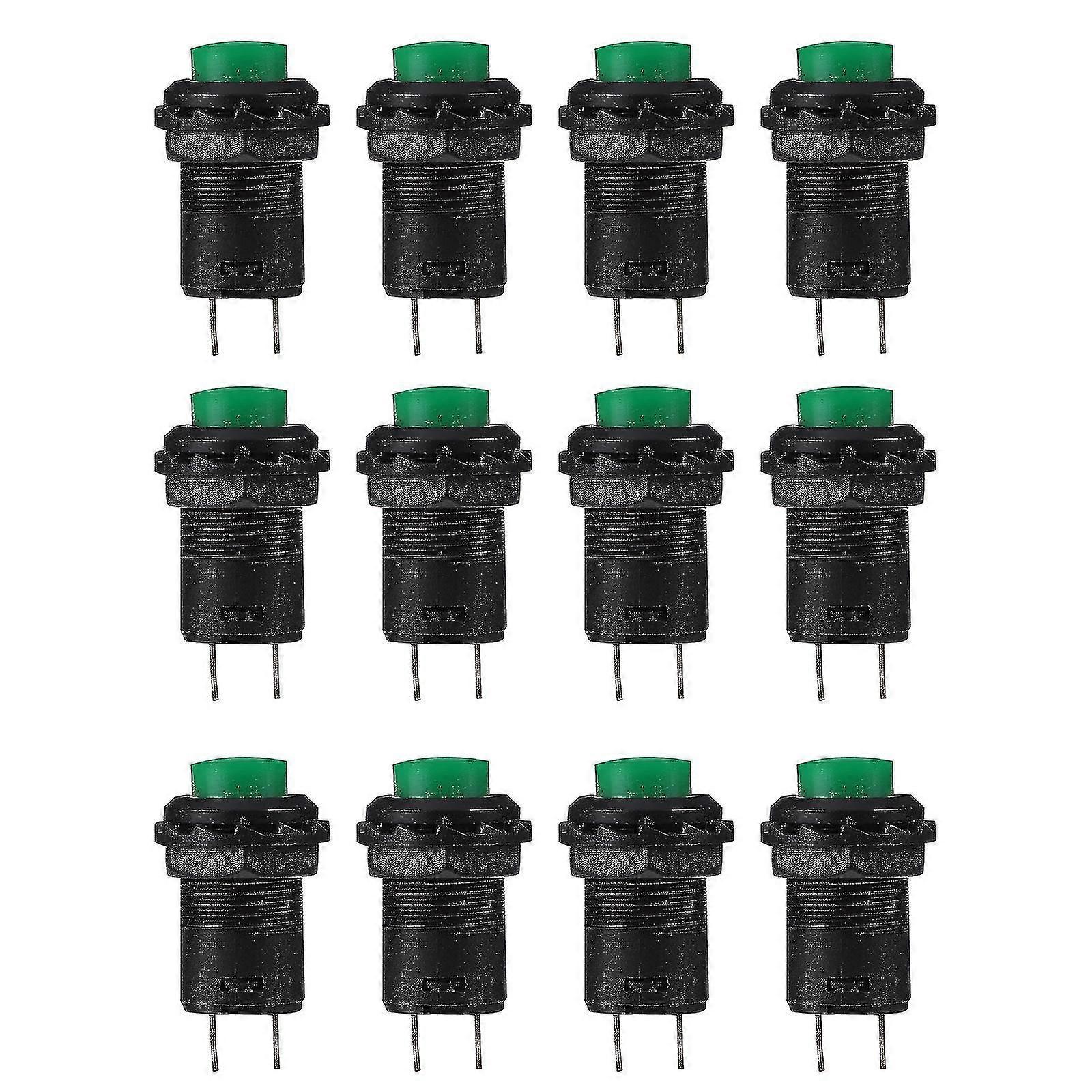 12pcs Useful Convenient Momentary Push Button Momentary Panel Cutout Accessories