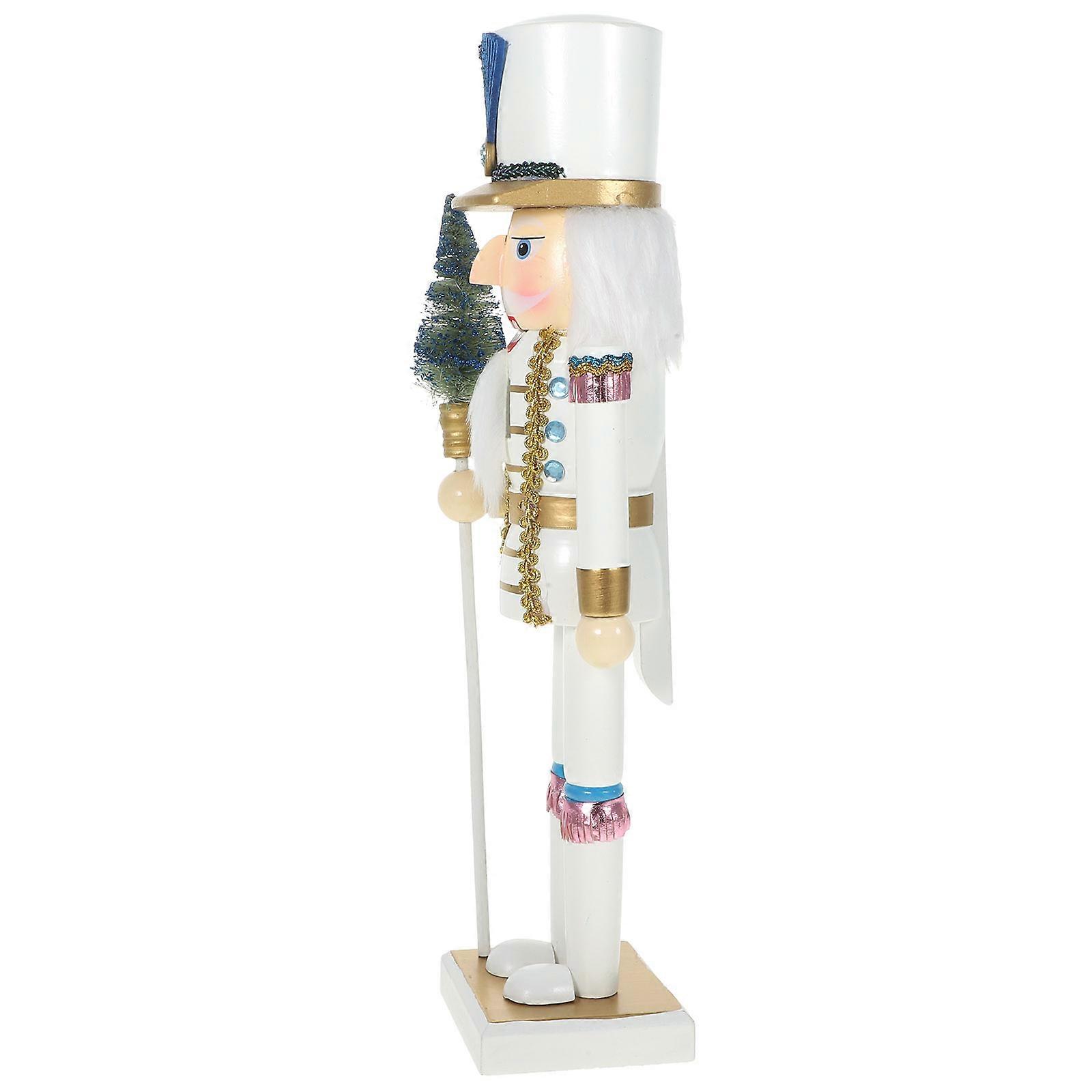 Wooden Nutcracker Festive Christmas Nutcracker Decor Shelves  Nutcracker Puppet Soldier