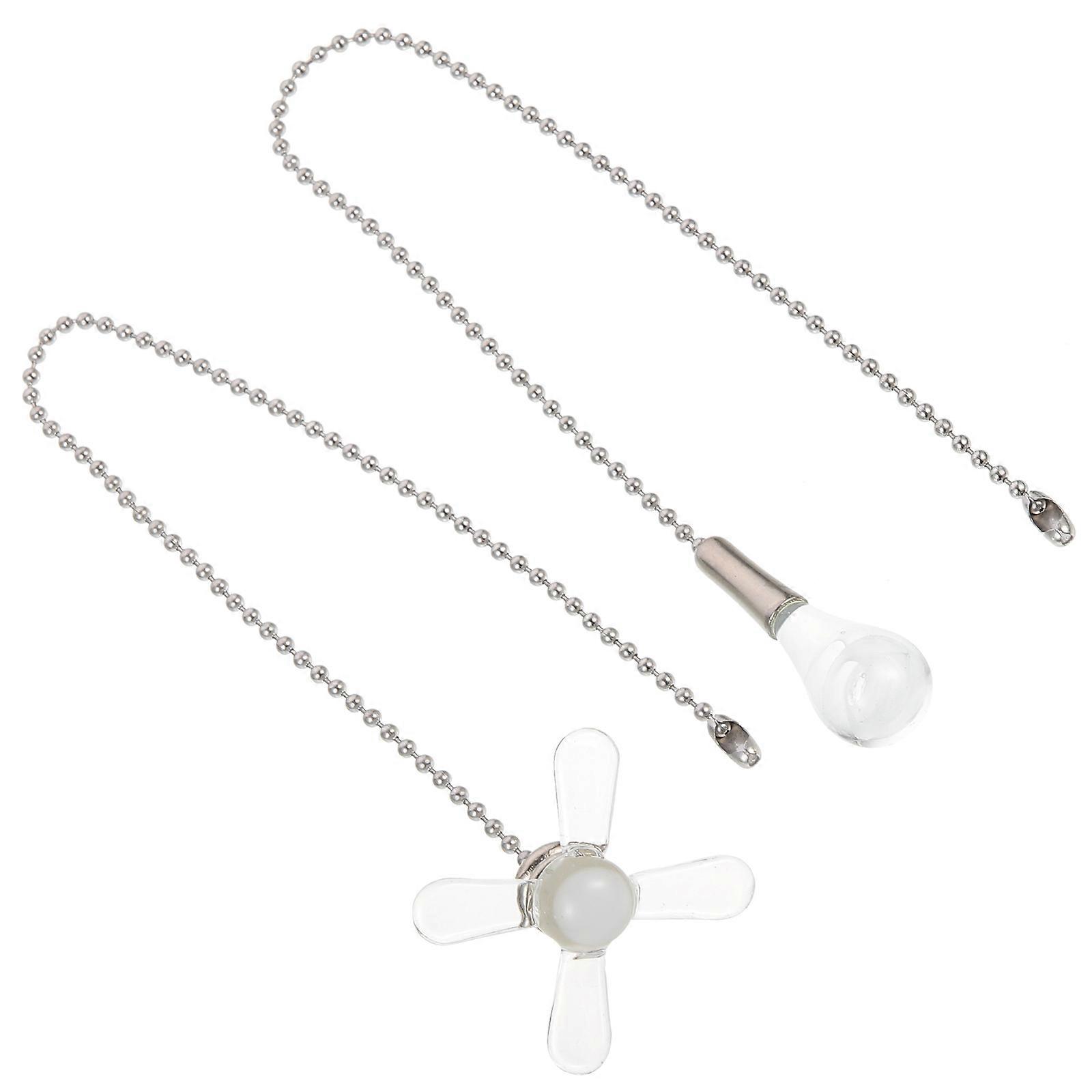 2pcs Ceiling Fan Pull Chains Decorative Fan Pull Ceiling Fan Pull Extension Chains