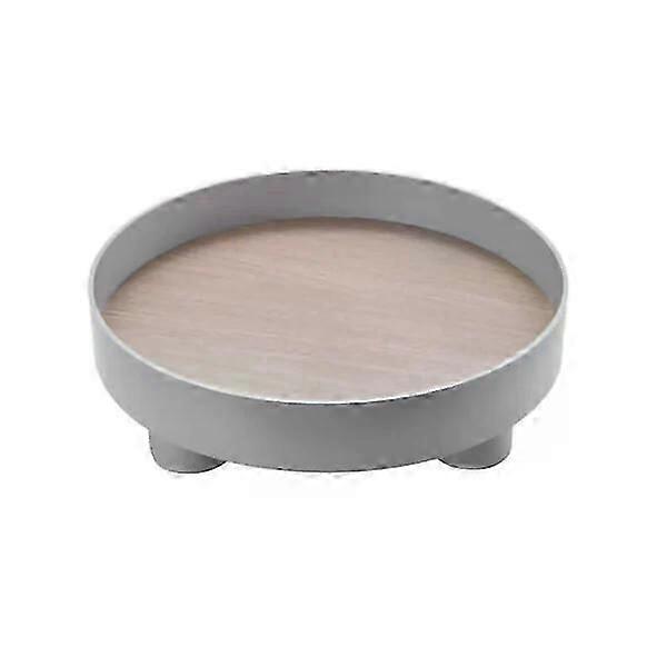 Round plastic storage tray, 1 piece, multi-functional, large capacity and easy to clean