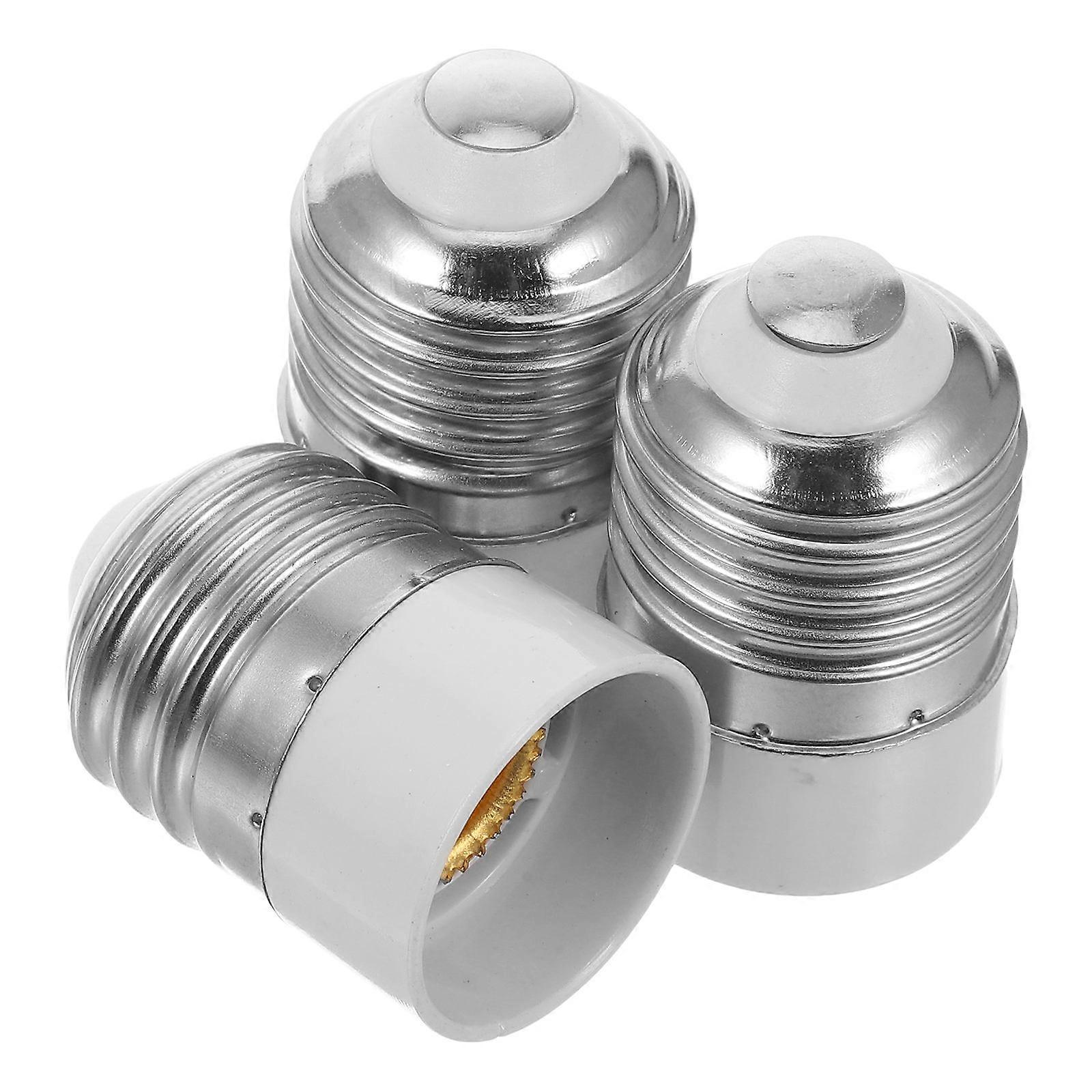 3pcs E27 To E14 Light Bulb Socket Converter Small Screw Lamp Base Adapter Copper Light Adapter Socket Indoor Lamp Socket Adapter Replacement