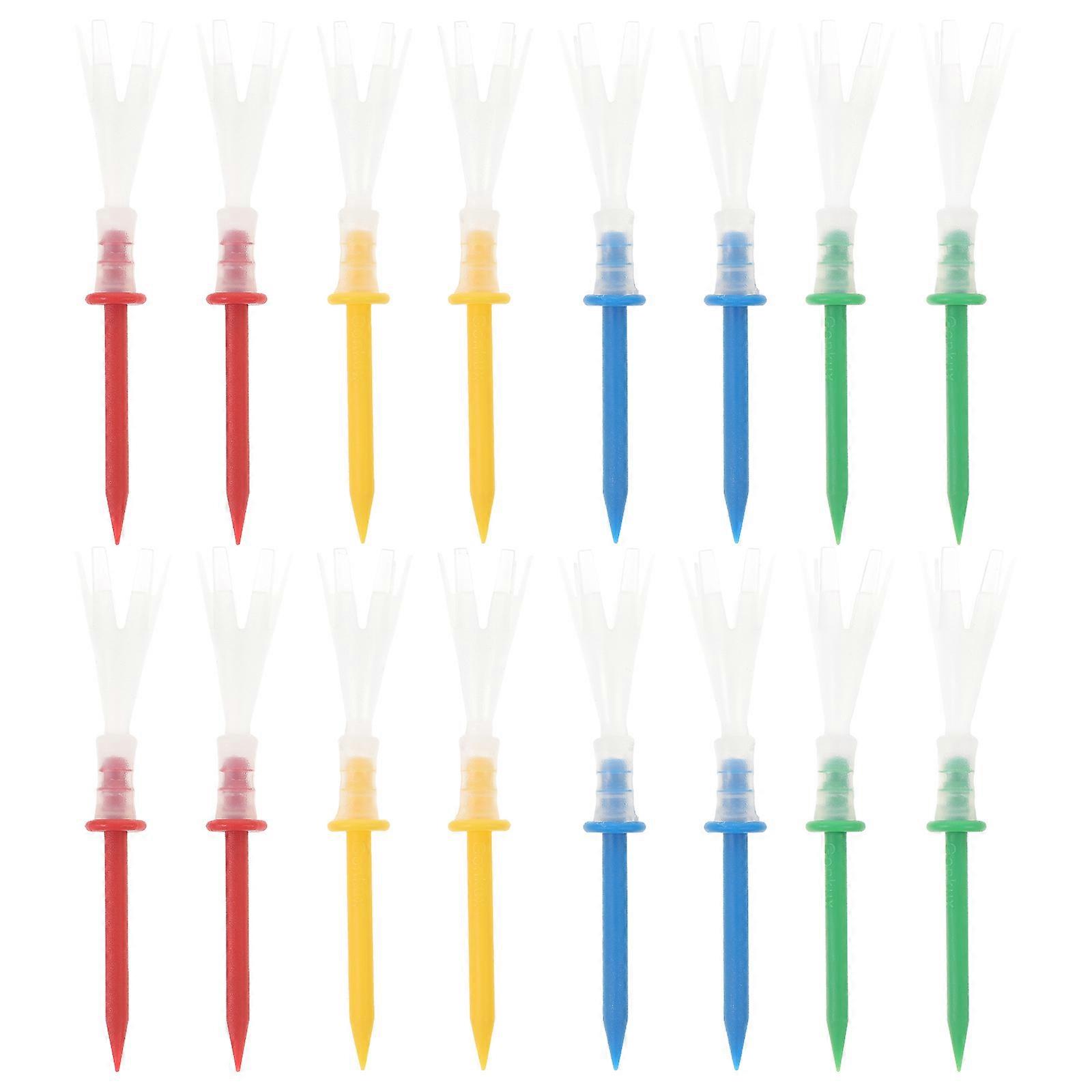16pcs Outside Professional Tees Plastic Tees For Replacement Random Color