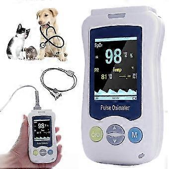 Veterinær pulsoximeter til hunde og katte med øre- og tungesensor, 2,4 LCD-skærm, iltmåler til kæledyr, til kæledyrs sundhed_krpg
