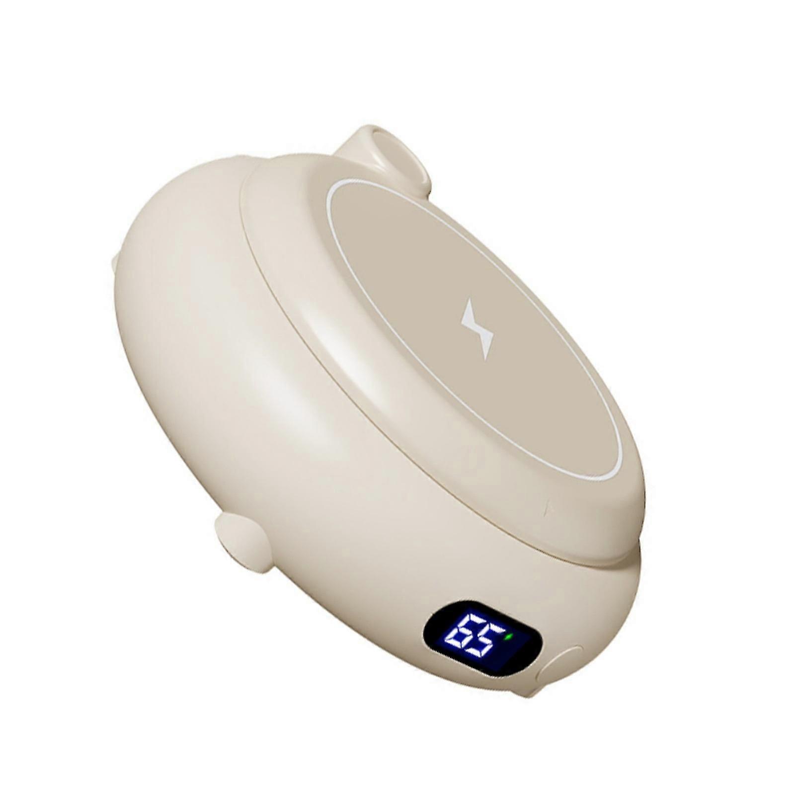 Intelligent Cup Heating Device, 45-65 Adjustable, Clock Function, Wireless Charging, Purple