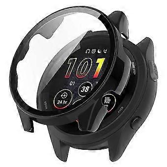 Yhteensopiva Garmin Forerunner 265 Smart Watch PC-kellokotelon kanssa, jossa on karkaistu lasi näytönsuoja
