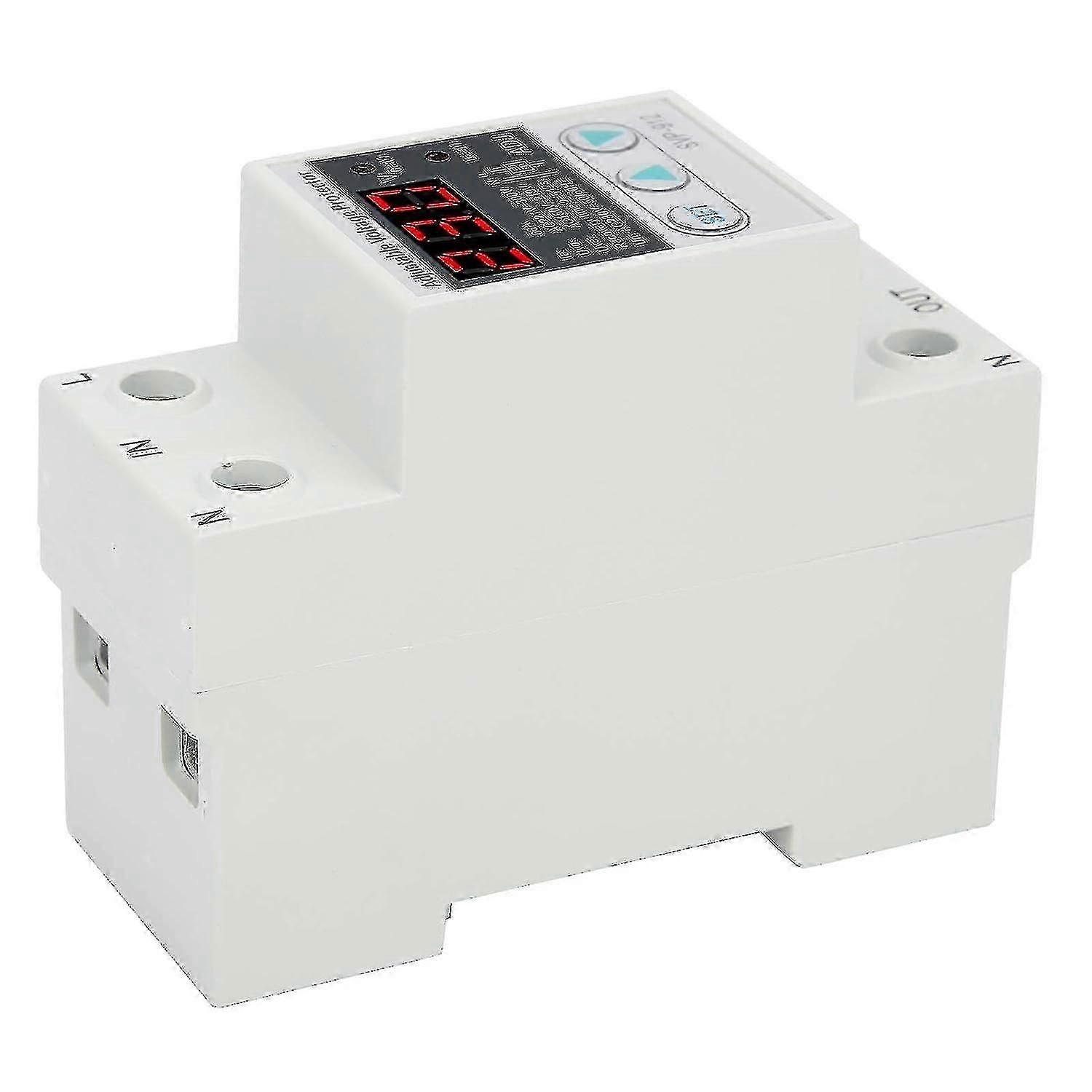 Voltage Protector, Adjustable Over-voltage Under-voltage Protection, Led Display Voltage Stabilizer Surge Protector Current Stabilizer Voltmeter Svp91