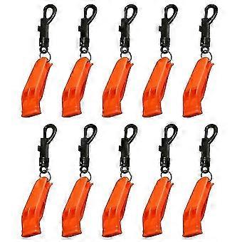 1/5/10pcs Fischio Sport Match Dual Band Fischio Plastica Outdoor Camp Sopravvivenza Forte Fischio Emergenza Multifunzione Attrezzature