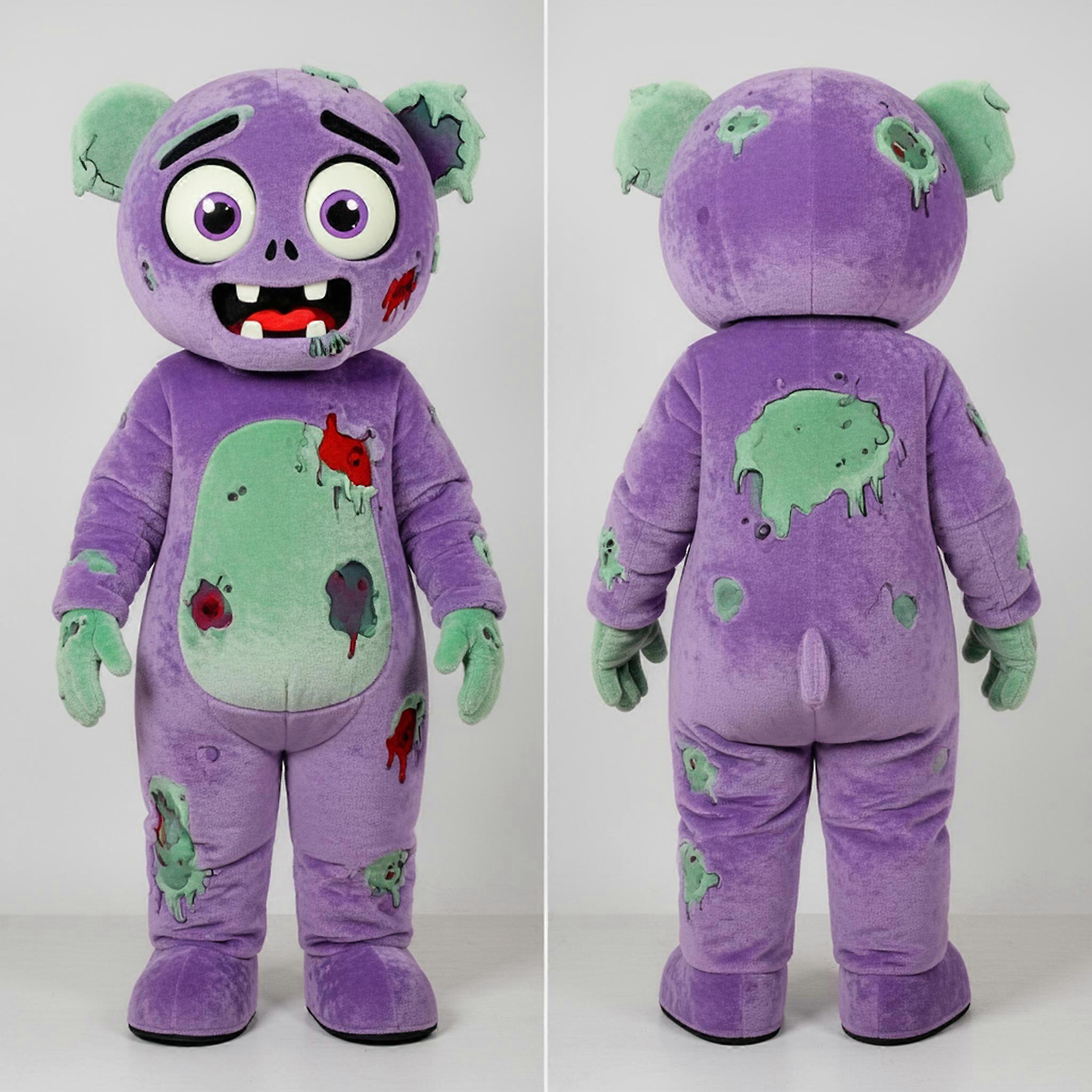 MASTICOT Lavender Velvety Zombie Mascot