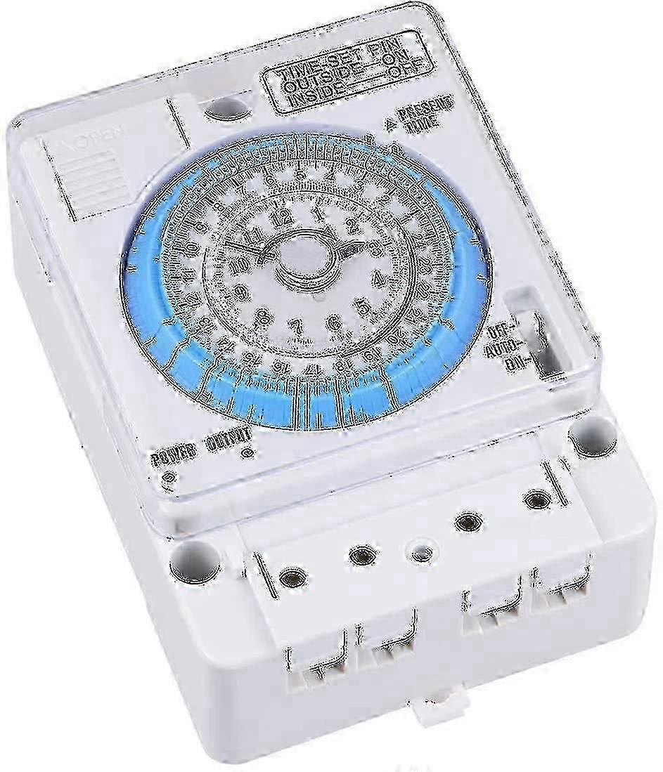 Mechanical Timer 12V AC/DC - Portable Kitchen & Outdoor Timer with Precise Time Control