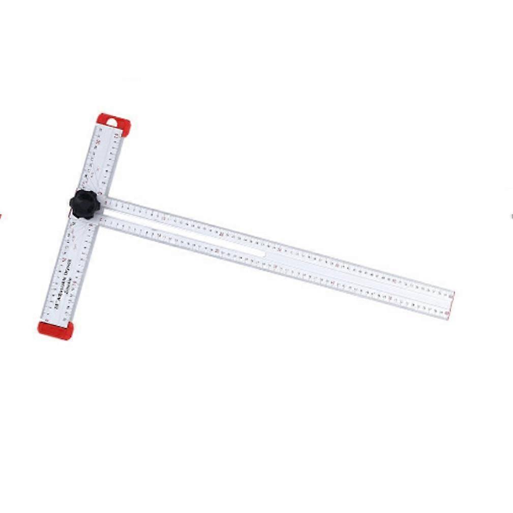 24 Inch T-Type Angle Scribing Ruler Multifunctional Angle Rule Combination Ruler for Carpenter Measuring Scribing
