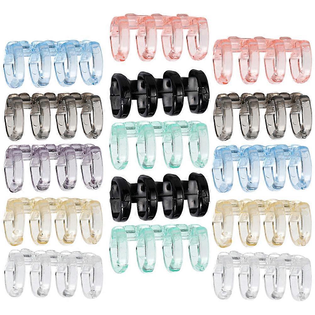 Flexible Loose Leaf Binder Rings for Notebook Use 16Pcs Assorted