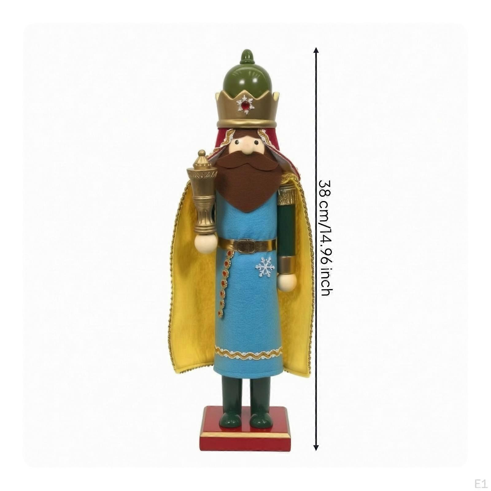 Wise Man Nutcracker Traditional Figurine Decorative for Decorators