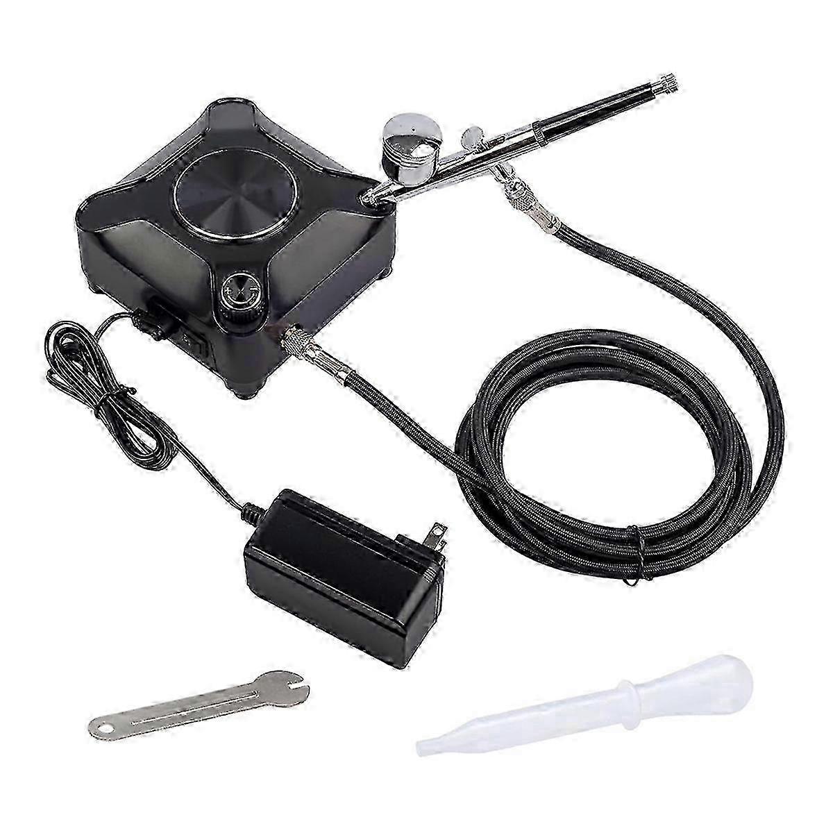 Professional Airbrush Kit with Adjustable Output Compressor