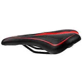 1pc Praktisch Mountainbike Zadel Absorberend Fietszadel Zadel Opvouwbaar Fietszitkussen Draagbaar Fietszadel Zwart en Rood