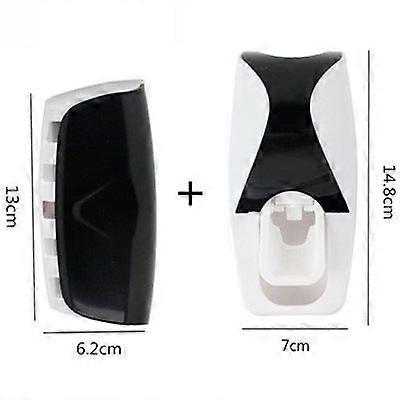 Toothpaste Dispenser Holder, Wall Mounted Toothpaste Squeezer Automatic Toothpaste Dispenser, Dustproof Self Adhesive Hands-free Toothpaste Dispenser 