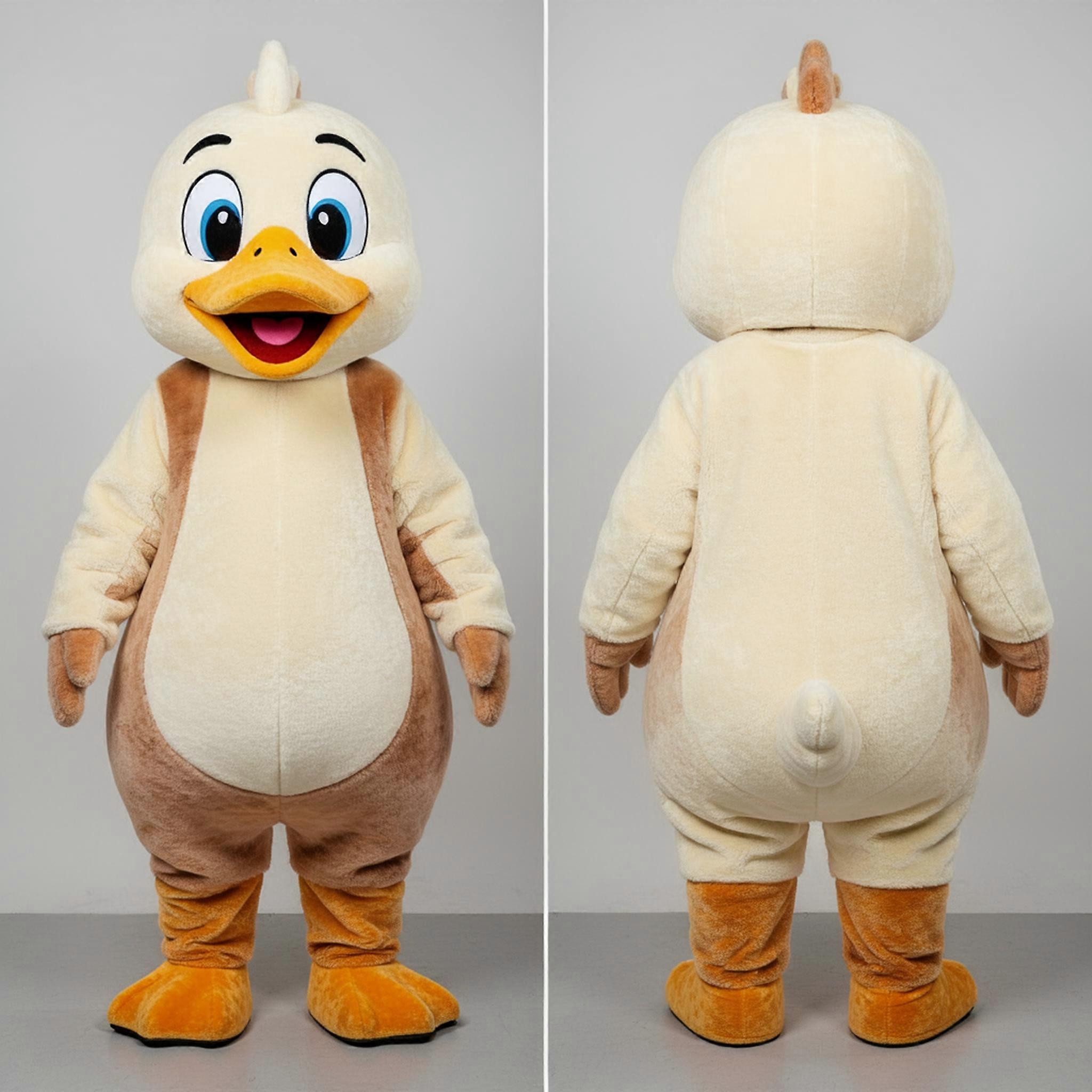 MASTICOT Cream Rounded Goose Mascot