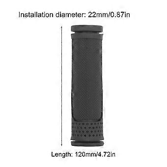 One Pair Bike Handle Grips Ergonomic Anti Slip Universal Rubber Shock Absorption Bike Grips Replacement for Mountain BikesYMQX)