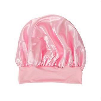 Sleeping Cap Protects Hair Night Cap Hair Care Cap Women Pink Pink one size