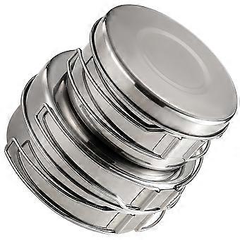 Camping Pot Pan Set Stainless Steel Cookware Kit for Kitchen Use 1Set