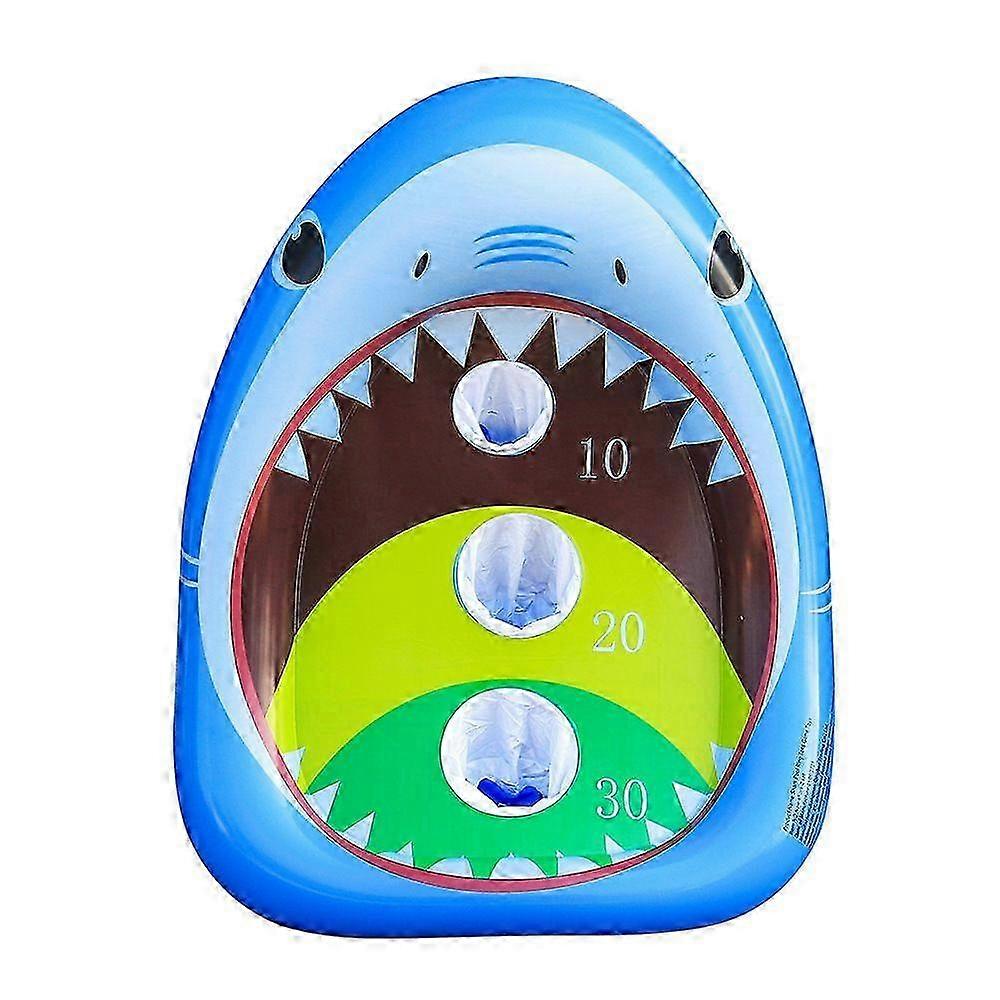 Floating Shark Cornhole Pool Toss Game