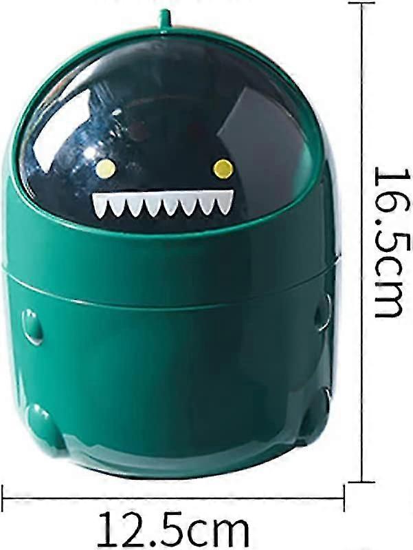 Mini Plastic Trash Bin(green)