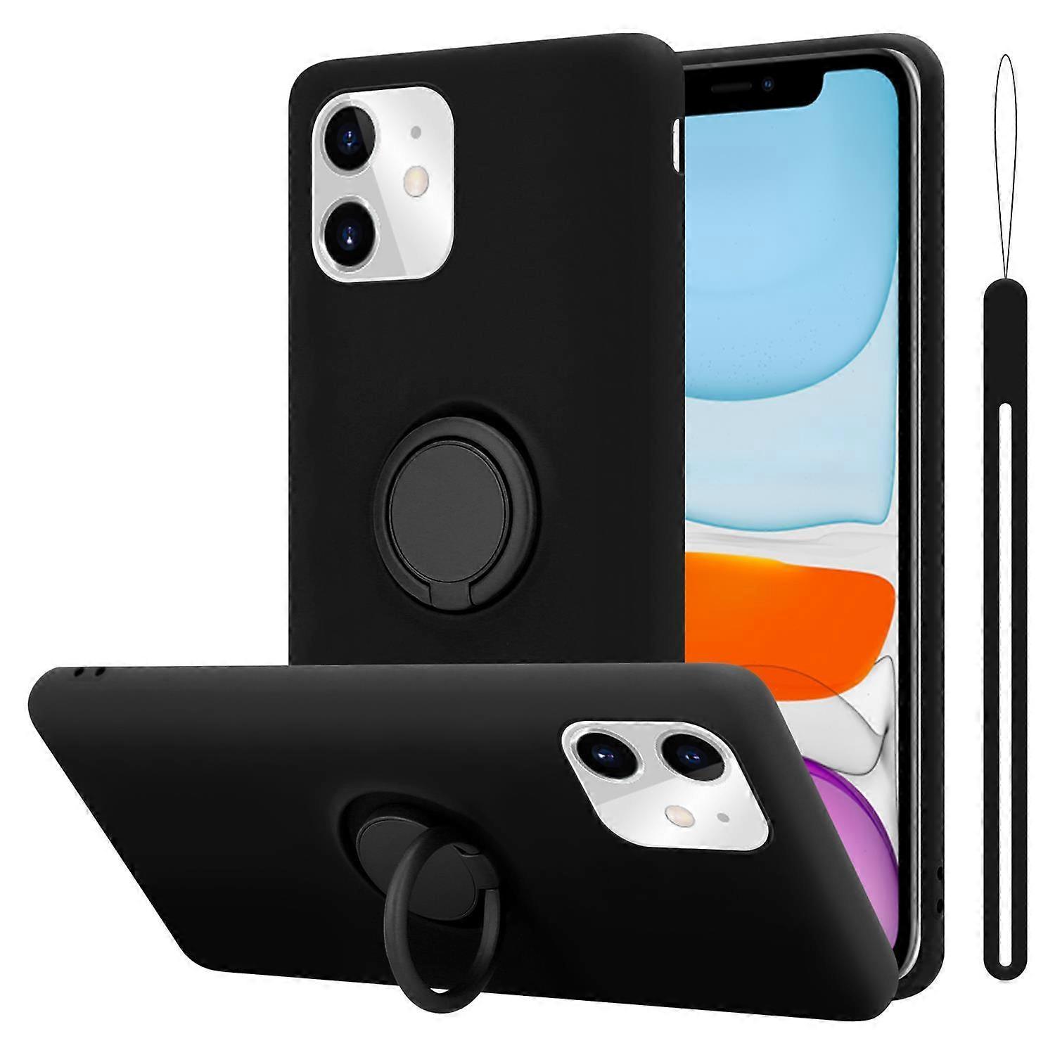 Protective case compatible with iPhone 11 - Liquid design with ring