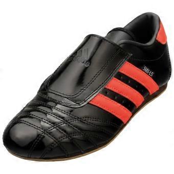 adidas Taekwondo Womens Fashion Trainers in Black Red