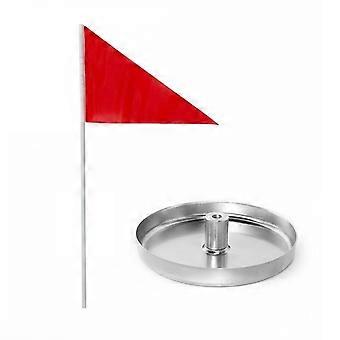 Golf Putting Cup with Flag Long-Lasting Stainless Steel Golf Cup for