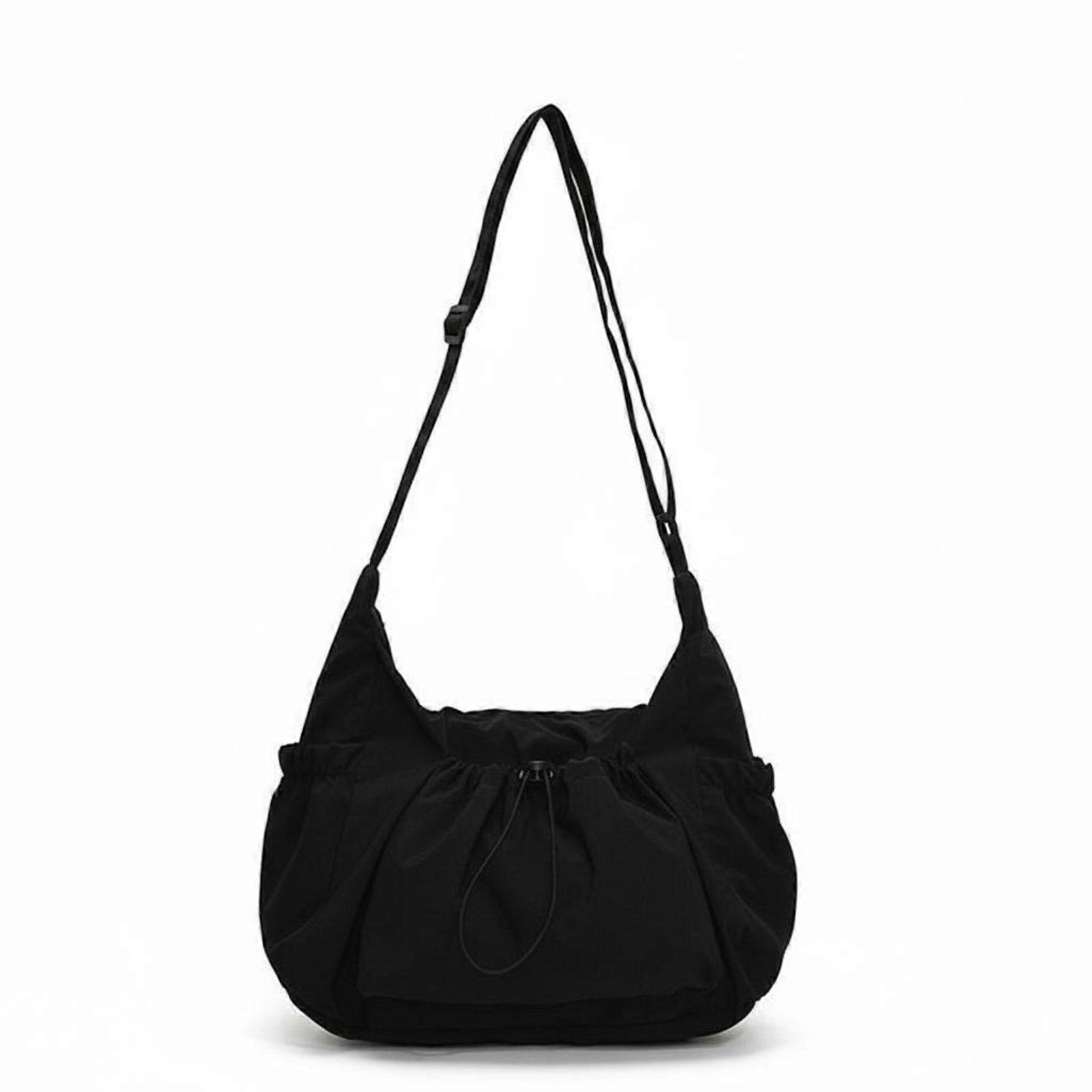 Nylon Drawstring Bag Lightweight Bag Large Capacity Dumpling Purse for Students