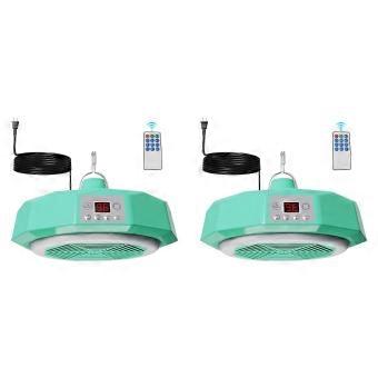 2X Chicken Coop Heater for Winter, Chicken Heater Built-in Lamp, Safety Thermostat Control, Overheat Protection EU Plug_RxA