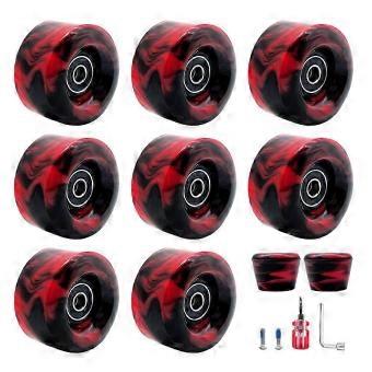 32x58mm LED Roller Wheels 8 Pack
