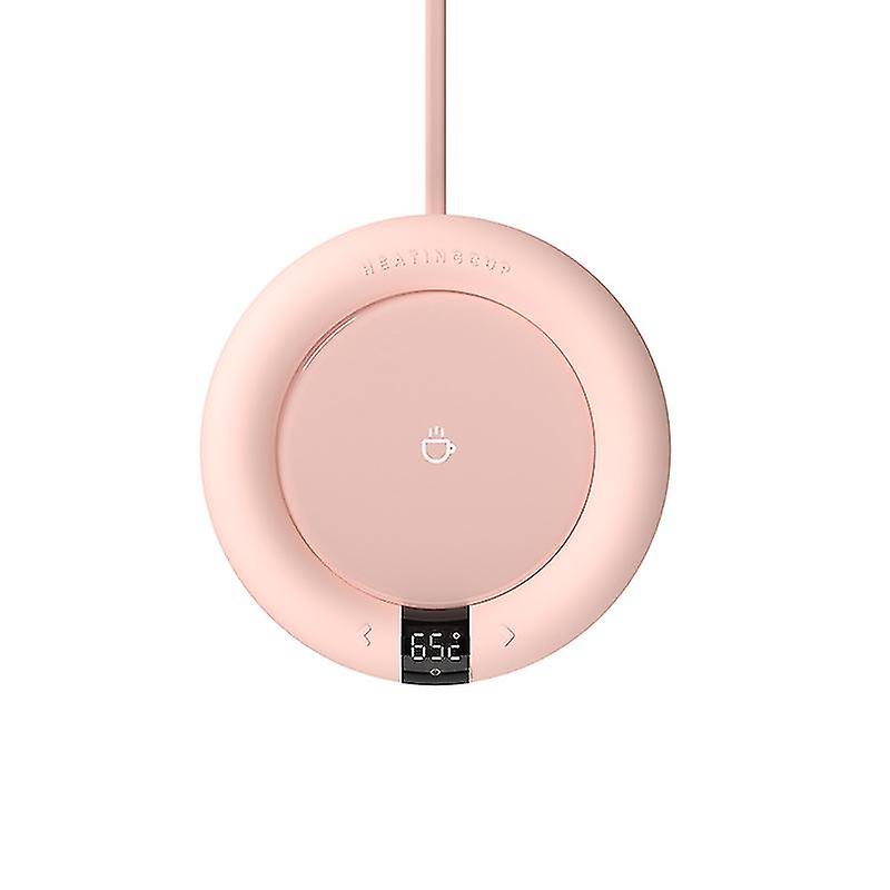 Nowy podgrzewacz kubka do kawy do biurka domowego Użyj elektrycznego kubka na napoje Podgrzewacz Ogrzewanie Podstawki Plate Pad do herbaty kakaowej Woda Mleczny różowy