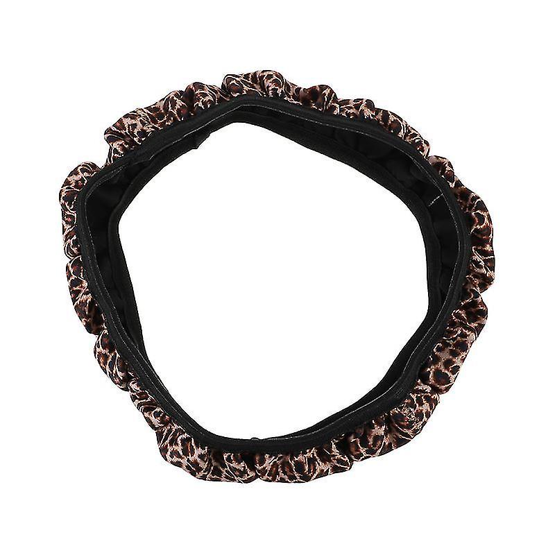 21X21x8cm Vehicle Steering Wheel Covers 1pc Leopord Pattern Steering Wheel Cover Universa