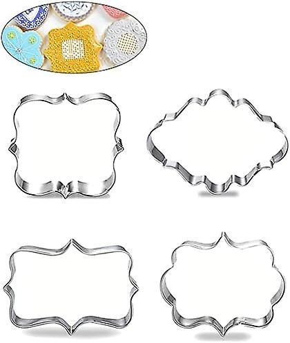 4pcs Stainless Steel Cookie Cutter Baking Mold