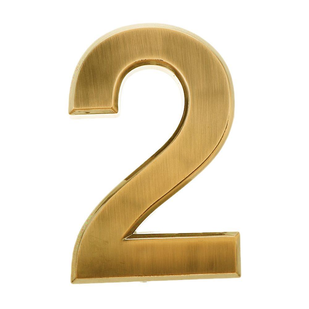 Self-adhesive Gold Plastic Door Number Plate With Numerical Digit Number