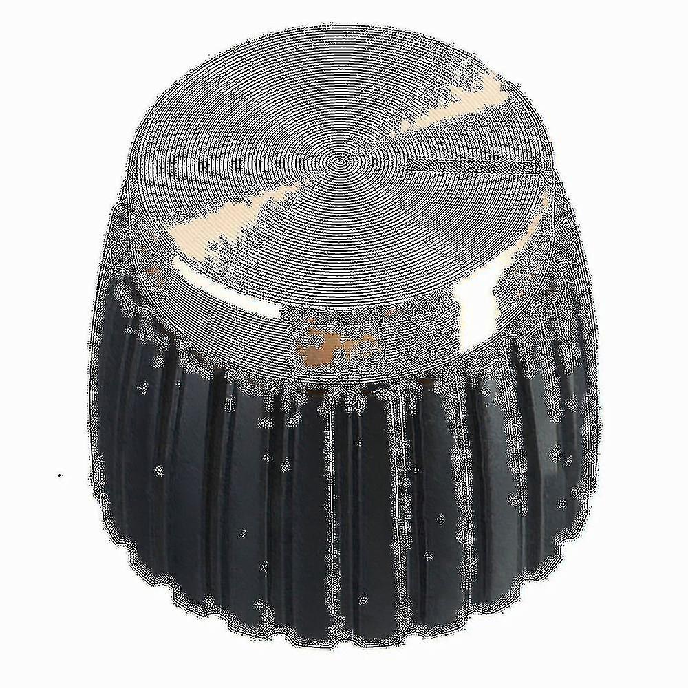 10x Guitar Amp Amplifier Knobs Push-on Black+gold Cap For Amplifier
