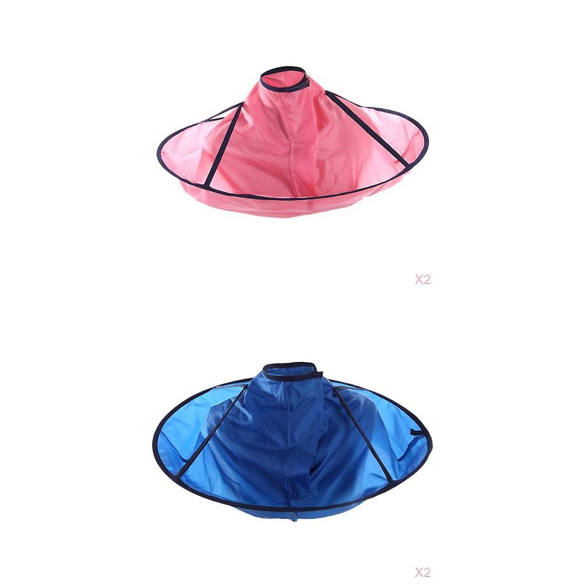 4Pièces Coupe de cheveux Cape Attrape-cheveux Coiffure Parapluie Cloak Kit