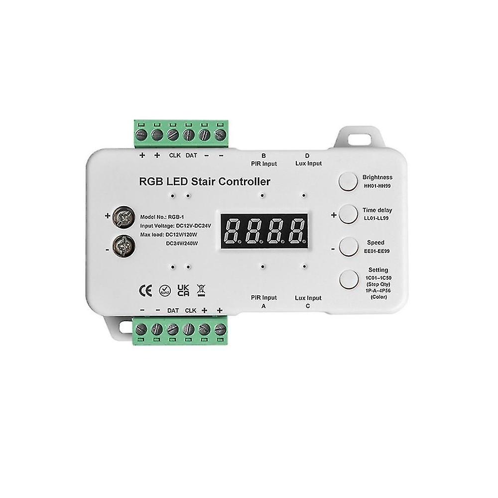 Light Sensor Human Body Sensor Stair Light Controller Rgb Colorful Step Light Intelligent Controlle