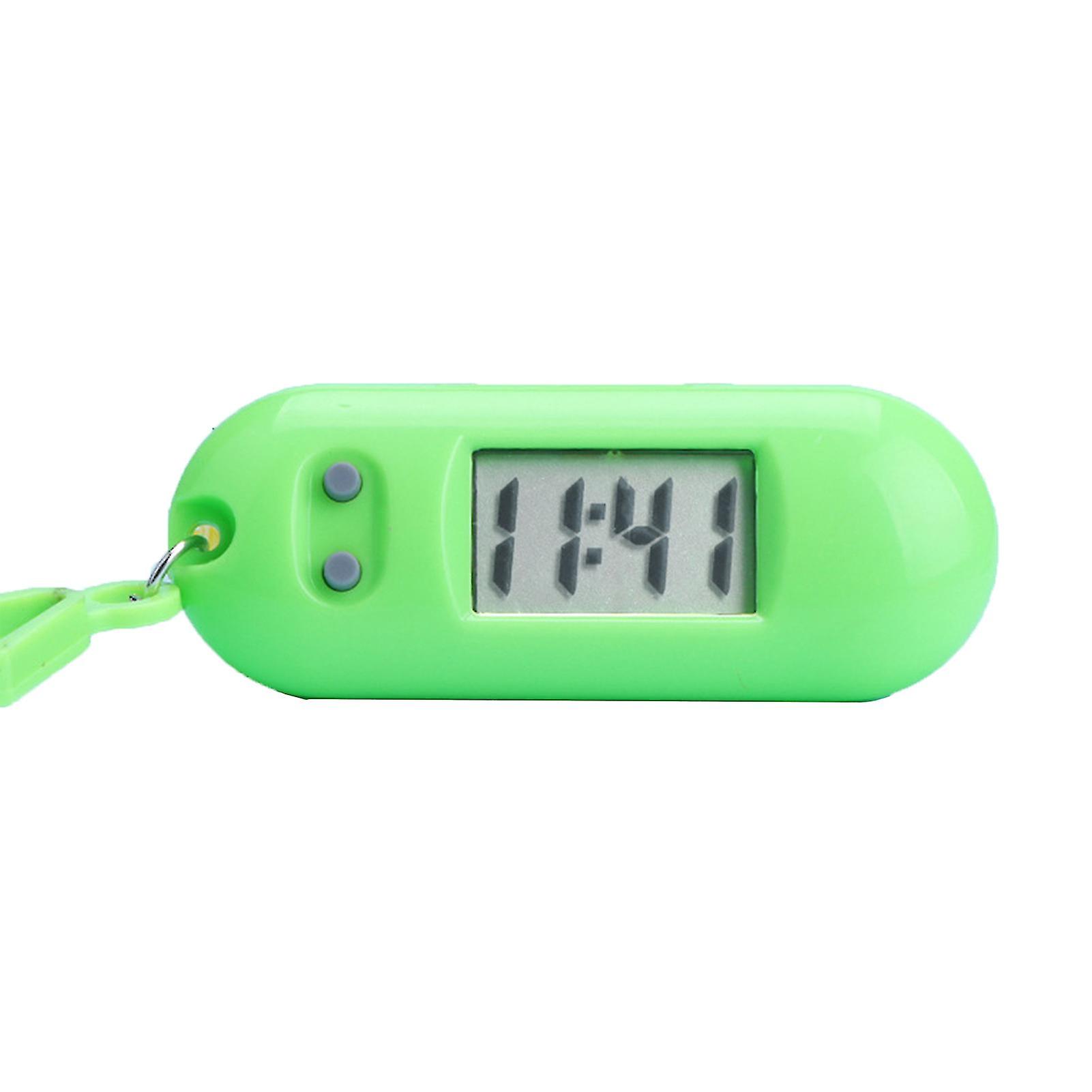 Electronic Clock Silent Lcd Digital Display Portable Student Exam Study Desktop Clock Keychain For Library
