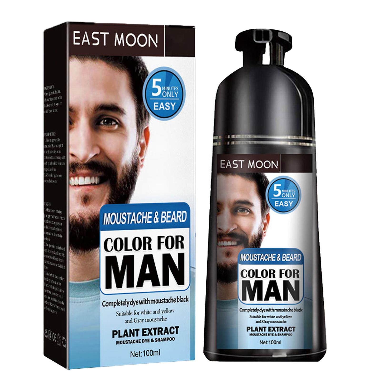 Beard Hair Dye for Men With Instant Dye Booster Applicator Waterproof Dye for Gray White Hair Beard