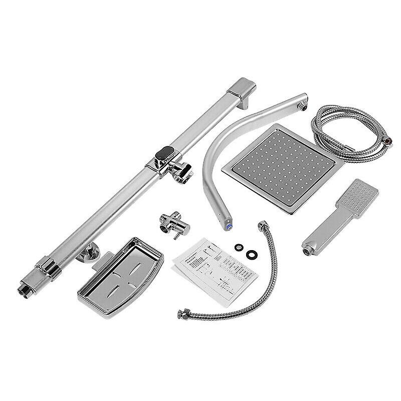 Premium Rain Shower Set with Handheld and Adjustable Overhead