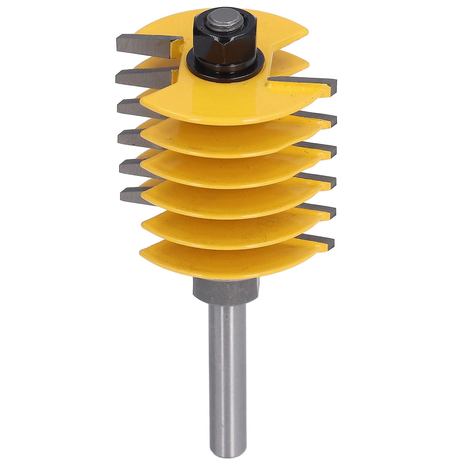 Router Bit 8mm Shank 2 Teeth Adjustable 46mm Cutter Head Cutting Tool for Woodworking