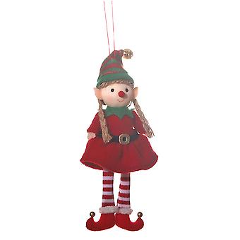 Boże Narodzenie Elfy Lalka Wisiorki Śliczne Pluszowe Wisiorek Xmas Elf Lalka Do Domów Ogrody Dziedzińce