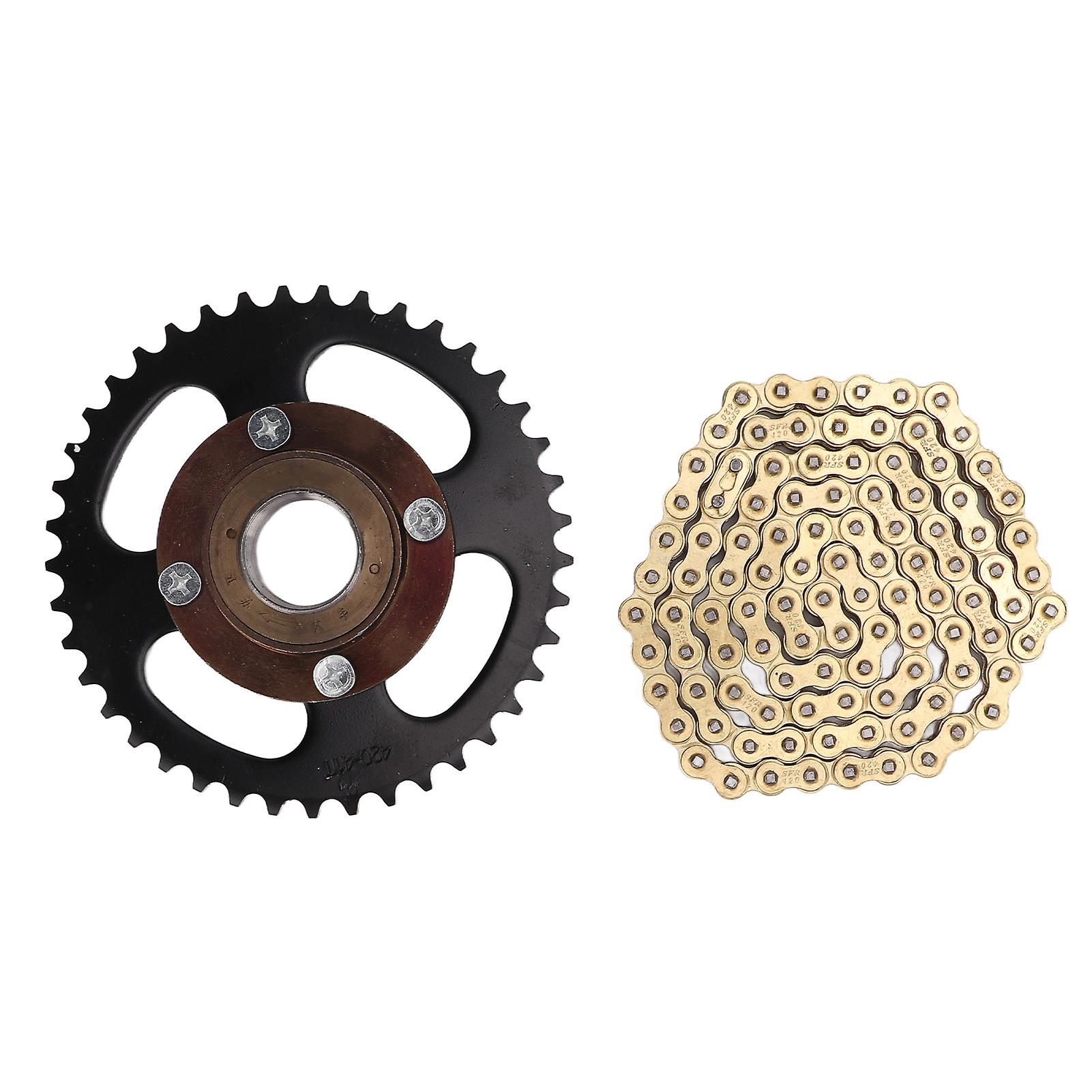 Chain Sprocket Corrosion Resistant 420 41T Sprocket 420 104 Chains Kit for Modifying Karts ATVs Mini Motorcycles