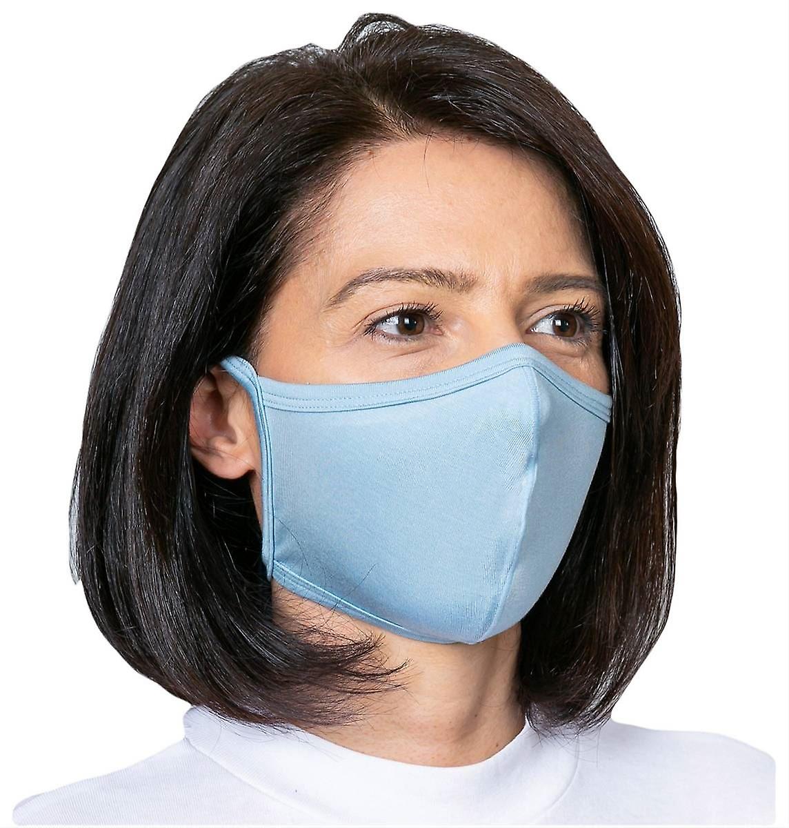 Obviously Tie Face Mask - Light Blue