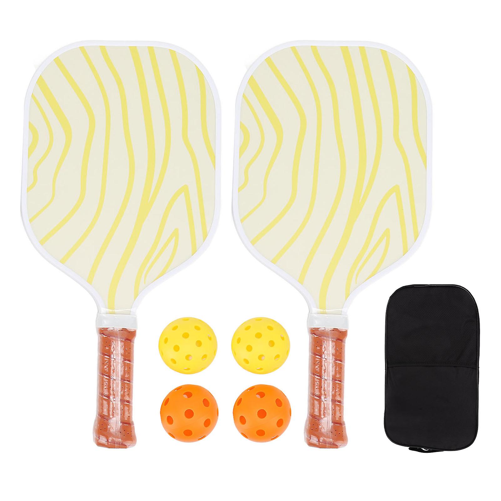 Vibrant Appearance Pickleball Paddles, Comfortable Grip Polypropylene Honeycomb Core Pickleball Rackets with Large Sweet Spot for Stable Speed,